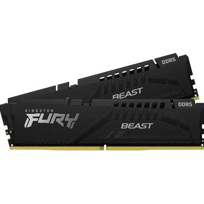 Kingston FURY Beast 64GB (2 x 32GB) 6000MHz DDR5 DIMM System Memory Black Heatsink - IT Supplies Ltd