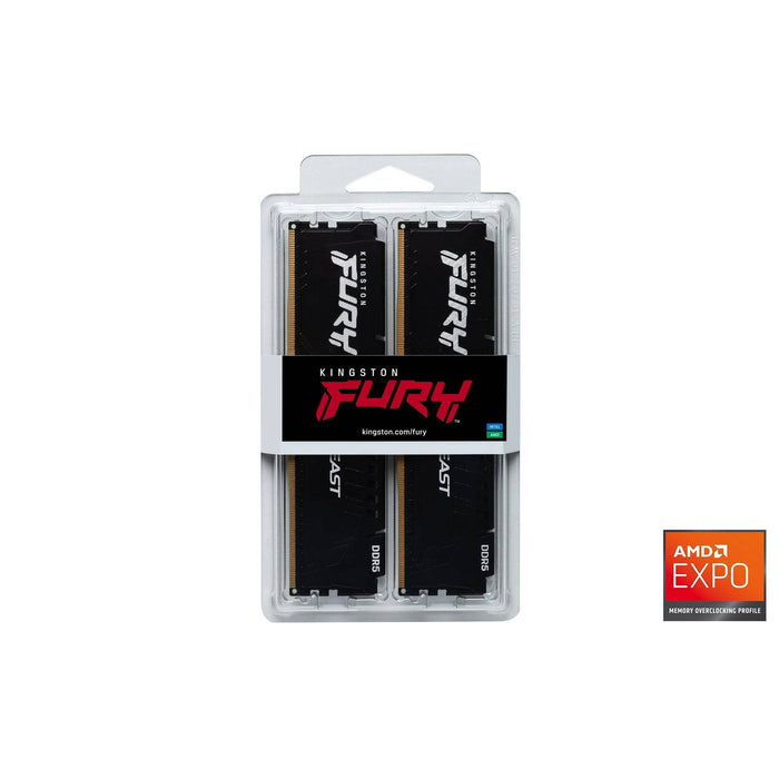 Kingston FURY Beast KF552C36BBEK2-32 32GB (2x16GB) System Memory, 5200MT/s, DDR5,CL36, DIMM, Black, AMD EXPO Certified - IT Supplies Ltd