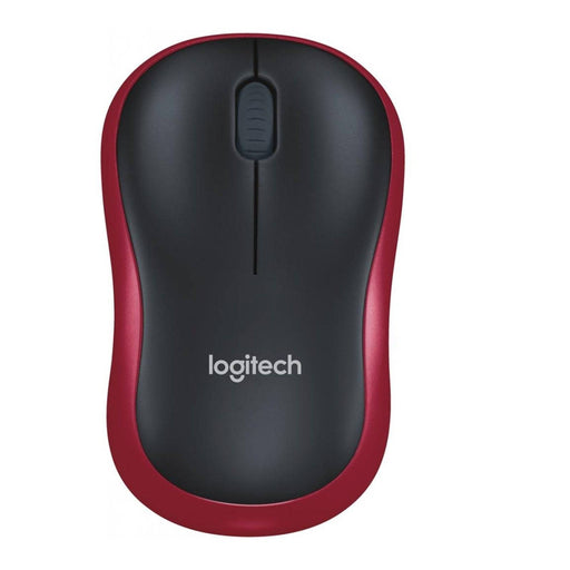 Logitech M185 Wireless Black & Red Mouse - IT Supplies Ltd