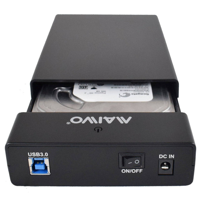 Maiwo USB 3.0 3.5" External Hard Drive Enclosure with Power Adapter - IT Supplies Ltd