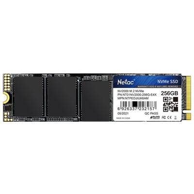 NETAC NV2000 256GB NVMe M.2 Interface PCIe x3 - IT Supplies Ltd