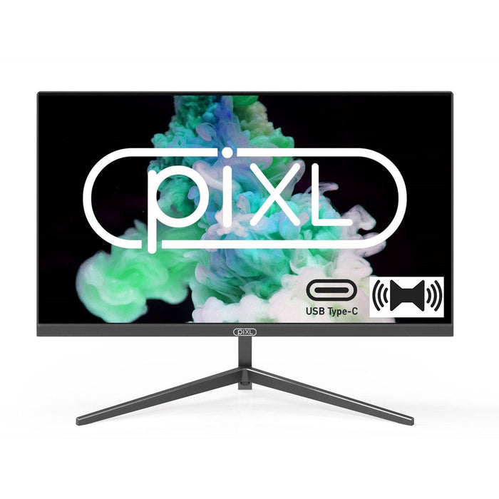 piXL PX24IPUHDS 24 Inch Frameless IPS Monitor, Widescreen LCD Panel, Full HD 1920 x 1080, HDMI, Display Port, USB-C, Speakers - IT Supplies Ltd