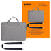 Prevo 15.6 Inch Laptop Bag, Cushioned Lining, With Shoulder Strap, Light Grey - IT Supplies Ltd