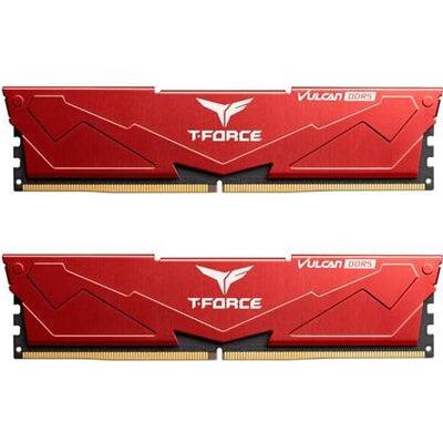 TeamGroup T-Force VULCAN Red DIMM Kit 64GB (2 x 32GB), DDR5 6000MHz System Memory - IT Supplies Ltd