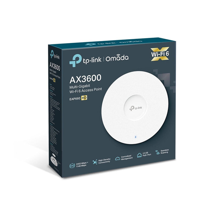 TP-Link EAP660 HD AX3600 Wireless Access Point, Dual Band, Multi-Gigabit, Ceiling Mount, Wi-Fi 6 - IT Supplies Ltd