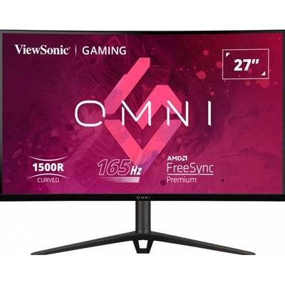 Viewsonic VX Series VX2718-PC-MHDJ 27" Curved Gaming Monitor, HDMI, Display Port, Full HD, 165Hz, 1ms, Freesync, Speakers, VESA, Height Adjust, Black - IT Supplies Ltd