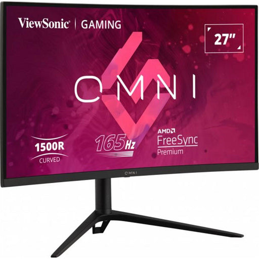 Viewsonic VX Series VX2718-PC-MHDJ 27" Curved Gaming Monitor, HDMI, Display Port, Full HD, 165Hz, 1ms, Freesync, Speakers, VESA, Height Adjust, Black - IT Supplies Ltd