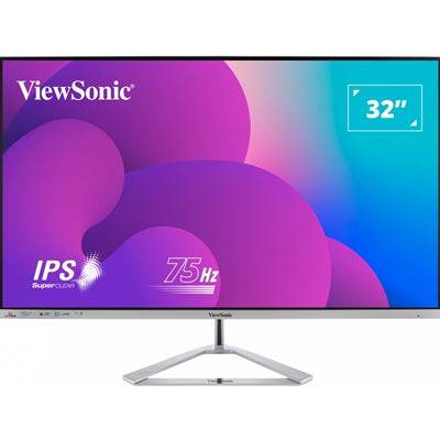 Viewsonic VX3276-MHD-3 32-Inch Full HD, Frameless IPS Monitor, 1080p, 1920 x 1080 Resolution, 75Hz, HDMI, VGA, DisplayPort, Speakers - IT Supplies Ltd