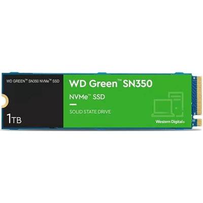 WD Green SN350 (WDS100T3G0C) 1TB NVMe M.2 Interface, PCIe x3 x4, 2280 Length, Read 3200MB/s, Write 2500MB/s, 3 Year Warranty - IT Supplies Ltd